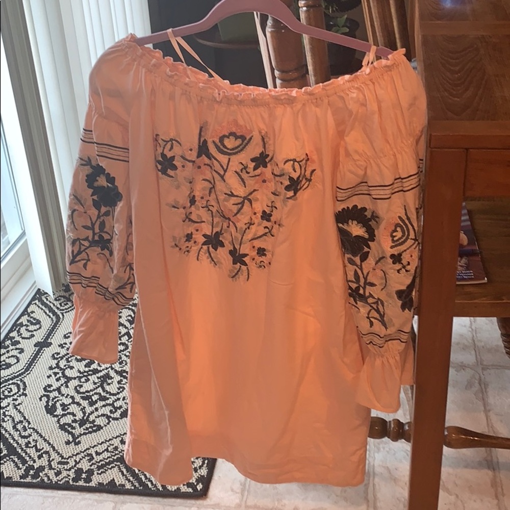 Free People Floral Off The Shoulder Dress